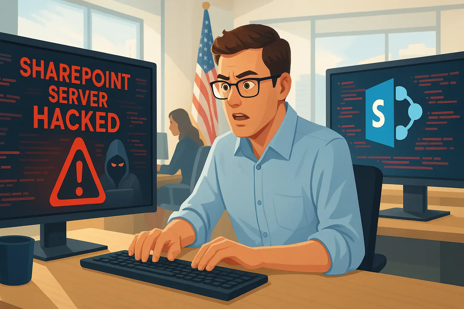 Sharepoint Breach Graphics 微軟SharePoint爆高風險漏洞!美政府機構遭駭、企業資料外洩 - 網路資訊雜誌
